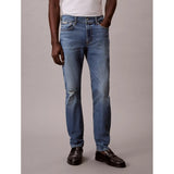 Calvin Klein Mens Slim Taper Medium Shower Jeans In Denim Blue
