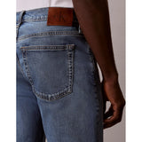 Calvin Klein Mens Slim Taper Medium Shower Jeans In Denim Blue