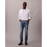 Calvin Klein Mens Slim Taper Medium Shower Jeans In Denim Blue