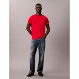 Calvin Klein Mens Easy Monogram T-Shirt In Red