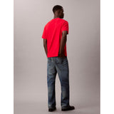 Calvin Klein Mens Easy Monogram T-Shirt In Red
