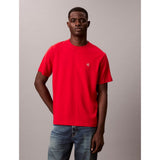 Calvin Klein Mens Easy Monogram T-Shirt In Red