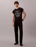 Calvin Klein Ckjm Ss 20S Tc Flagship City Grahic Tee Black