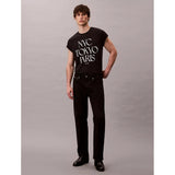 Calvin Klein Ckjm Ss 20S Tc Flagship City Grahic Tee Black
