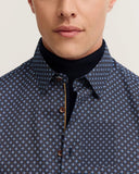 Bugatti Mens Casual Long Sleeve Shirt In Navy