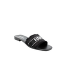 Karl Lagerfeld Ladies Skoot II Border Slides In Black