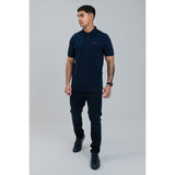 Ben Shermen Ben Polo Short Sleeve Golfer In Navy