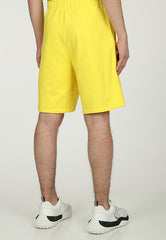 Just Cavalli 76Oade00 Cf100 Cotton Fleece Shorts Yellow