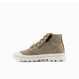 Palladium Boys Pampa Hi Shoes In Duck Green