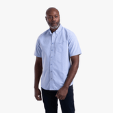 Pringle Mens Phillip Short Sleeve Oxford Classic Shirt In Light Blue