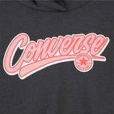 Converse Girls Relaxed Graphic Hoodie In Charcoal