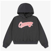 Converse Girls Relaxed Graphic Hoodie In Charcoal