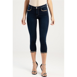 Sissyboy P31184 Mid - Waist Capri With Pocket And Hem Detail