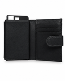 Lefel Martina Secret Card/Note Wallet In Black