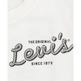 Levi's Pizza Delivery Cowboy T-Shirt For Boys In Egret
