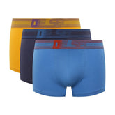Diesel Mens M-Umbx Damien 3 Pack Boxers In Blue Multi