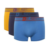 Diesel Mens M-Umbx Damien 3 Pack Boxers In Blue Multi
