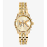 Micheal Kors Womens Byrant Stainless Steel Cubic Zirconia Watch In Gold