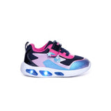 Bubblegummers Girls Stride Lights Sneakers In Navy/Pink
