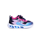 Bubblegummers Girls Stride Lights Sneakers In Navy/Pink