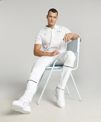 Puma Mens Bmw Mms Jacquuard Polo Shirt White