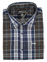 Jeep Mens Yarn Dye Ss Check Shirt Multi
