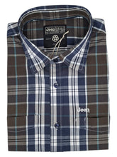 Jeep Mens Yarn Dye Ss Check Shirt Multi