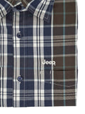 Jeep Mens Yarn Dye Ss Check Shirt Multi