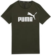 Puma Mens Ess Dark Olive Heather T-Shirt