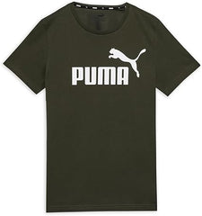Puma Mens Ess Dark Olive Heather T-Shirt