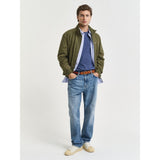 Gant Mens Regular Shield Golfer In Blue Melange