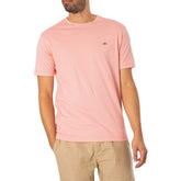 Gant Mens Regular Shield T-Shirt In Bubblegum