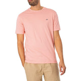 Gant Mens Regular Shield T-Shirt In Bubblegum