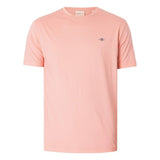 Gant Mens Regular Shield T-Shirt In Bubblegum