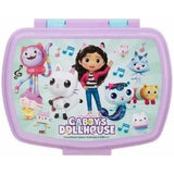 Gabby's Dollhouse Sandwich Box In Light Blue & Purple