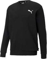 Puma Black Essential Small Logo Crew Sweater