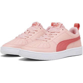 Puma Girls Rickie Junior Sneakers In Peach Smoothie/Electricblush