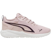 Puma Girls All-Day Active Jr Sneakers In Mauve Mist/Midnight Plum
