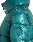 Replay Womens Puffer Jacket In Teal