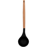 Regent Kitchen Ladle Silicon & Wooden Handle In Black/Brown