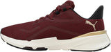 Puma Womens Pwrframe Tr Deco Glam Sneakers In Aubergine/Gold