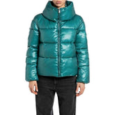 Replay Womens Puffer Jacket In Teal