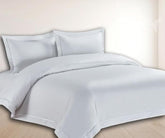 Egyptian Cotton T400 Oxford Stitch Duvet Cover In White