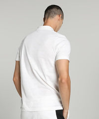 Puma Mens Bmw Mms Jacquuard Polo Shirt White