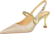 La Her Womens GSP-11 Heels In Beige