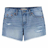 Levis Girls Girlfriend Shorty Shorts Denim
