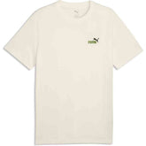 Puma Ess 2 Color Small No.1 Logo T-Shirt In Warm White