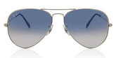 Ray-Ban Mens Aviator Sunglasses In Silver