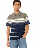 Pringle Mens Keanu Marcerized Golfer In Navy