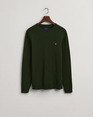 Gant 8030140 D1 Rib Texture C Neck Green